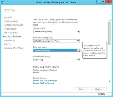 default mrm policy not working.